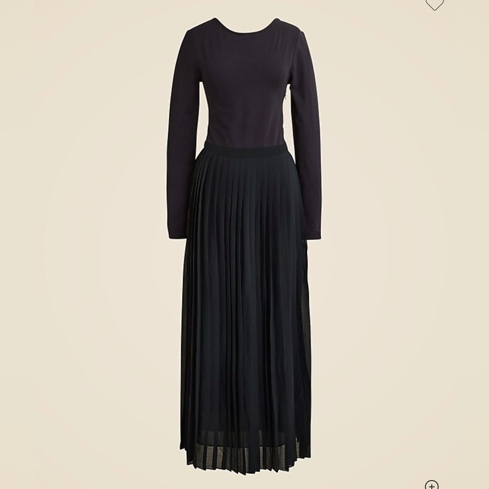 NWT J. Crew Pleated ballet dress stretch cotton scoop open back CF797 plisse - Picture 3 of 10